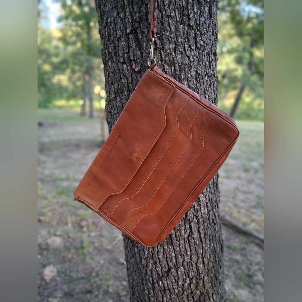 Brown Leather Vintage Bag